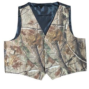 Realtree Pattern Suit Vest Mens 3XL 54 - 56 Camo Formal Wear Outdoor Wedding